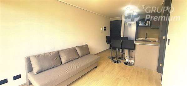 Arriendo depto. nuevo, amoblado, 1D, 1B, 36 m2 totales
