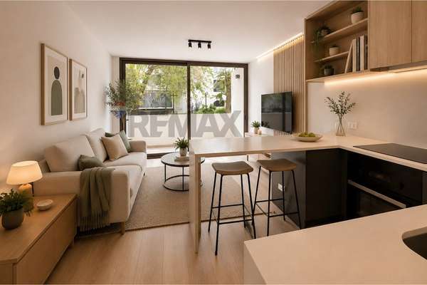 Depto. 2d full remodelado patio interior