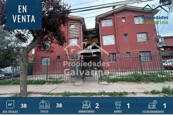 Departamento en venta de 2 dorm. en Quilicura