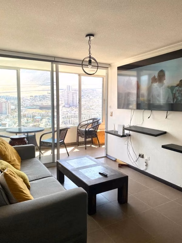 Amoblado 2 habitaciones mirador playa brava