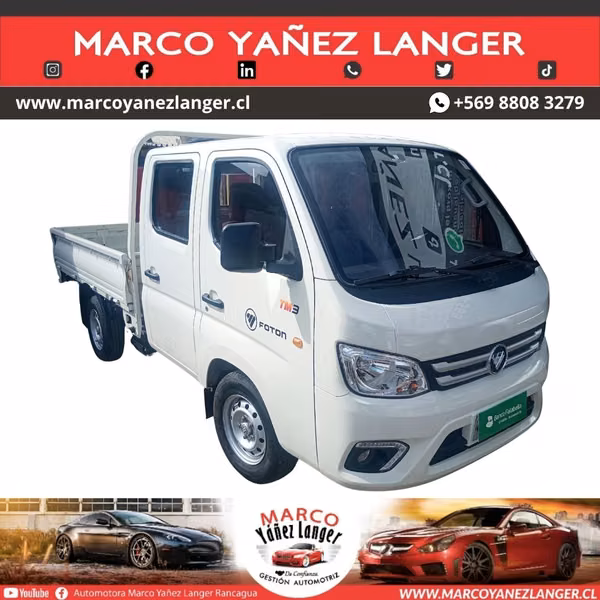 FOTON TM3 4X2 1.6 / AÑO 2025 / FACTURABLE / 27.955 KILOMETROS / EXCELENTE ESTADO