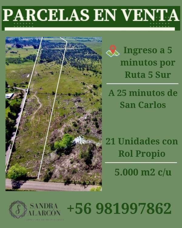 ¡Gran Oportunidad! Parcelas 5000 m² en Ñiquén