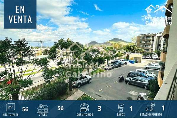 Departamento en venta de 3 dorm. en Quilicura
