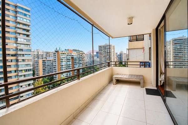 Departamento las condes 3d+serv, 2 estac.