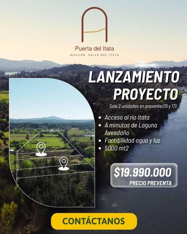 PARCELAS 5.000M2 | PUERTA DEL ITATA-QUILLON