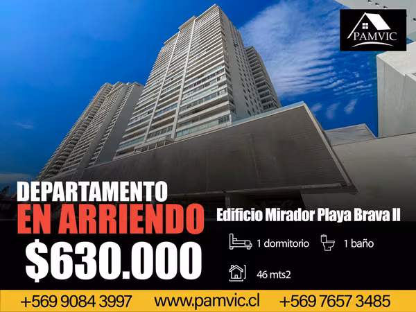 Departamento Amoblado en Arriendo en Edificio Mirador 2