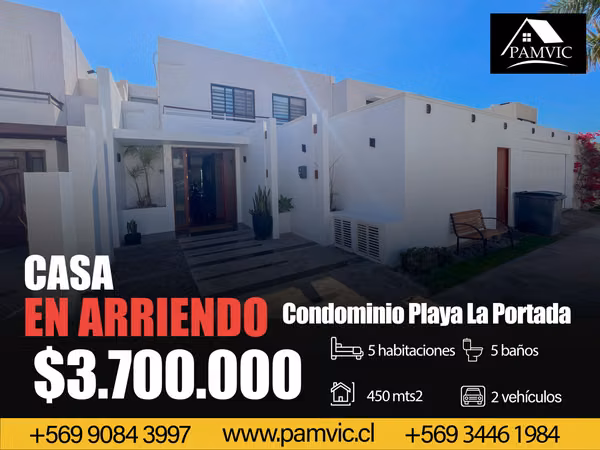 Casa En Arriendo En Condominio La Portada