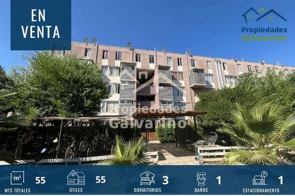 Departamento en venta de 3 dorm. en Quilicura