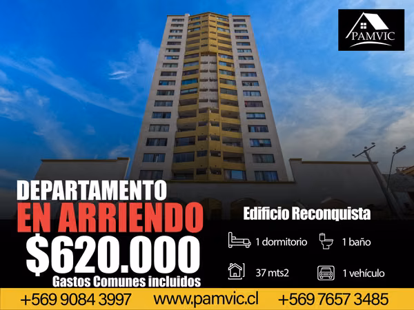 Departamento Amoblado En Arriendo En Edificio Reconquista