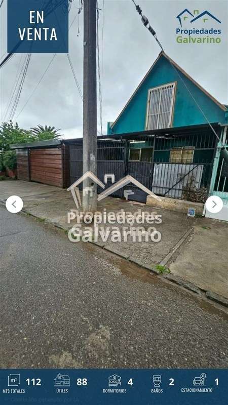Casa en venta de 4 dorm. en Cerrillos