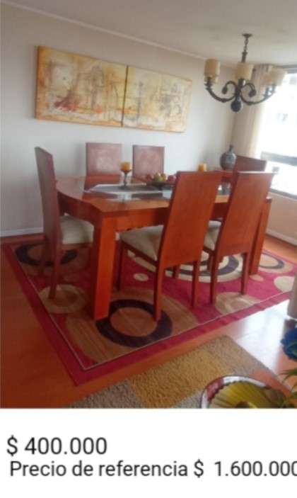 Elegante mobiliario de departamento en excelente estado
