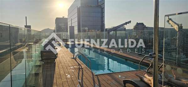Moderno depto. en arriendo de 1 dorm. 1 estac. Las Condes