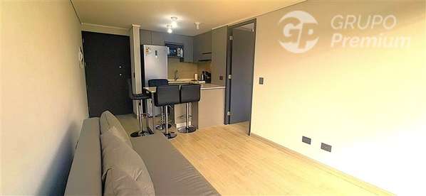 Arriendo depto. nuevo, amoblado, 1D, 1B, 36 m2 totales