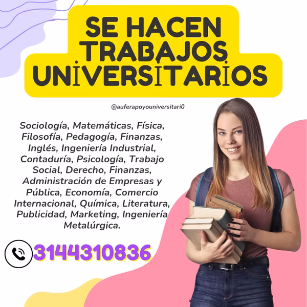 Se hacen trabajos universitarios