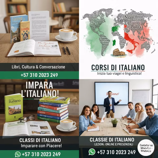 CLASES DE ITALIANO .  Material exclusivo gratuito incluido.