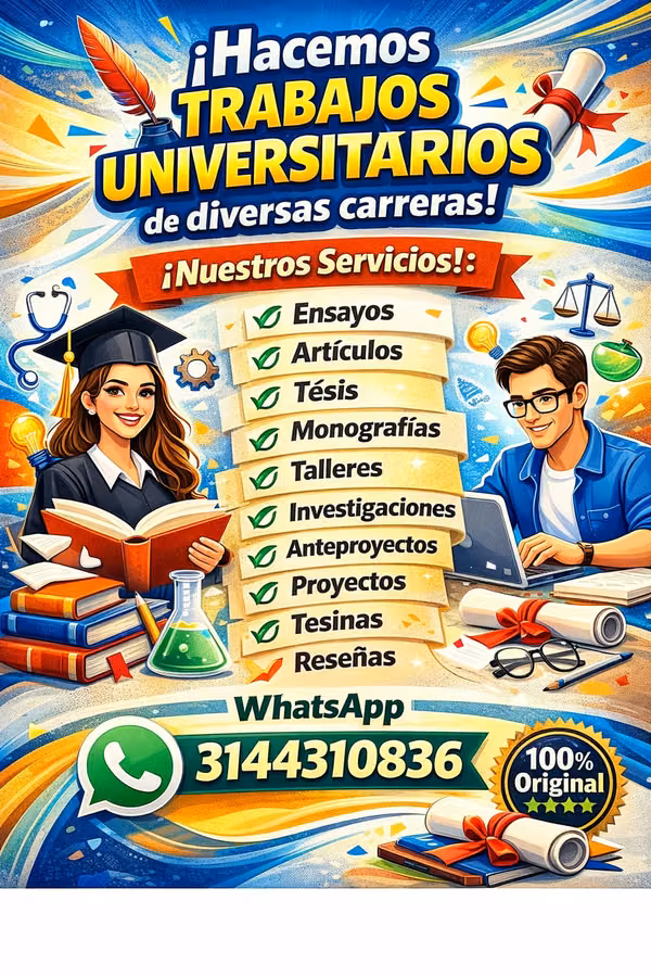 Se hacen trabajos universitarios