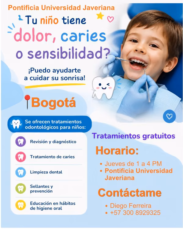 Se ofrecen tratamientos odontológicos gratis niños/as