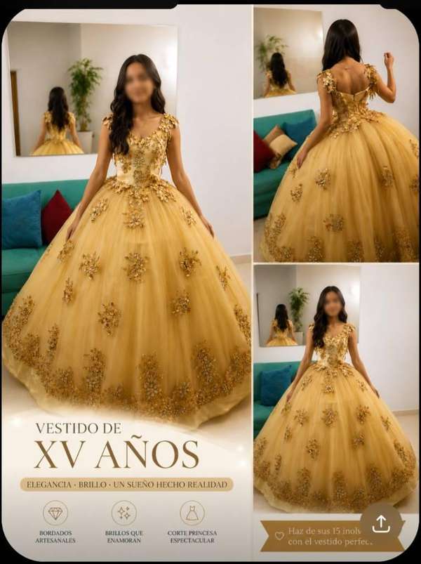 Se vende 2 hermosos vestidos uno de novia estilo princesa y uno de 15 estilo princesa