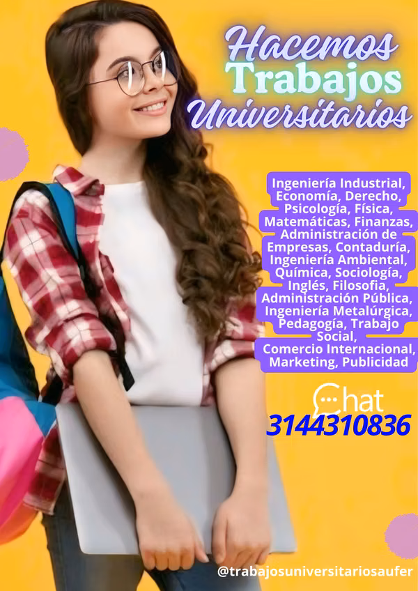 Se hacen trabajos universitarios