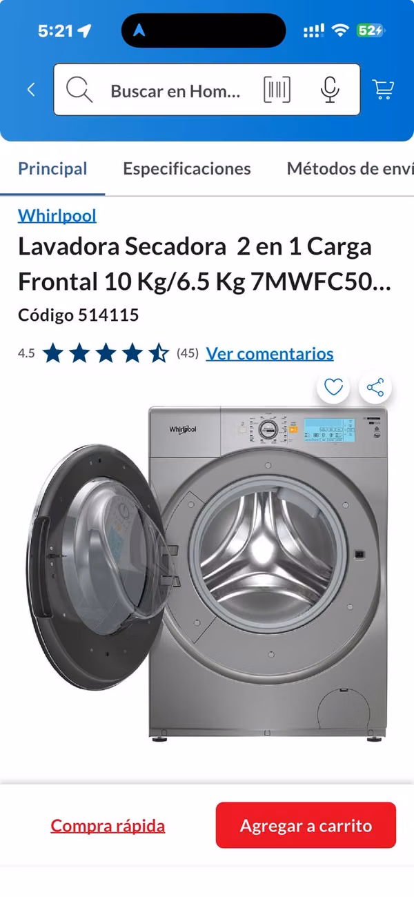 WASHING MACHINE - DRYER