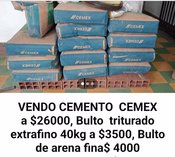 I sell CEMEX CEMENT to $26000 a package, extra fine shredding to $, fine sand to $