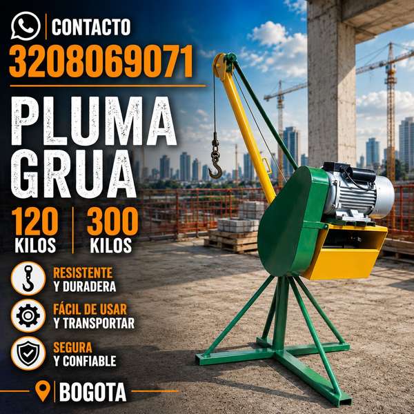 MEZCLADORAS DE CONCRETO- PLUMAS GRUAS - COMPACTADORAS