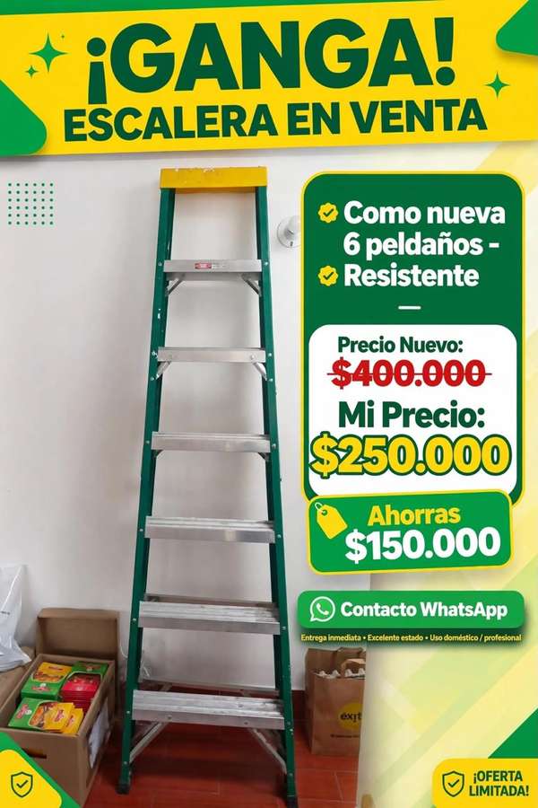 ESCALERA 6 PELDAÑOS 