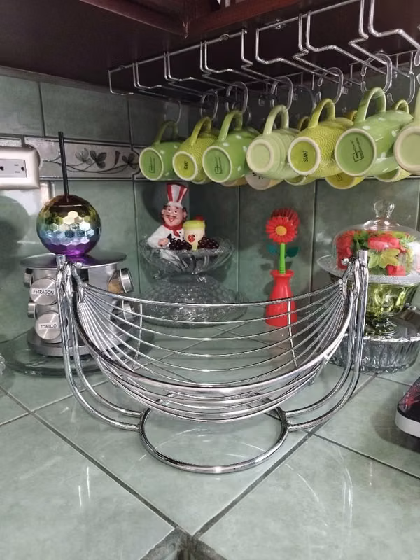 Frutero de Acero inoxidable Plateado