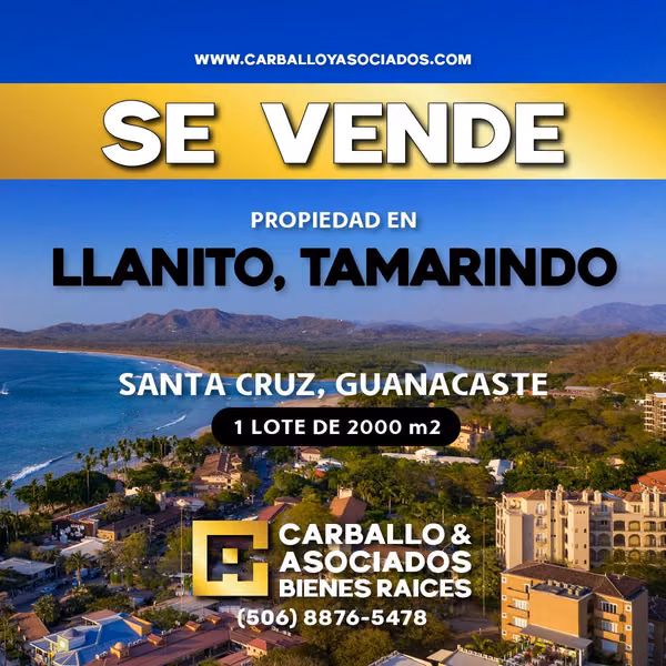 Oportunidad en Tamarindo – Lote de 2000 m² en El Llanito