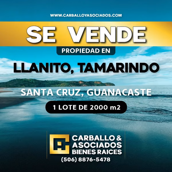 Oportunidad en Tamarindo – Lote de 2000 m² en El Llanito