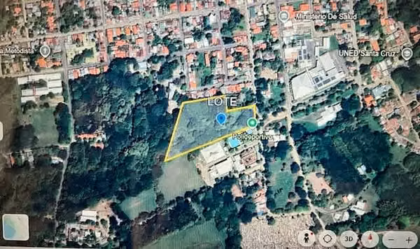 SANTA CRUZ Lote junta al POLIDEPORTIVO y muy cerca del HOSPITAL!