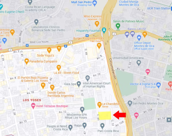 Los Yoses, Lote de 2097 m2, Salida a Dos Calles, Uso de Suelo Mixto
