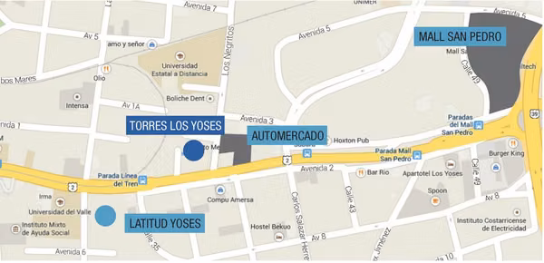 Apartamento de 47 m2, 1 Hab, Condo Torres Los Yoses, San Pedro