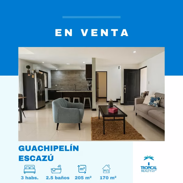 Contemporary Townhouse for Sale in Guachipelín, Escazú