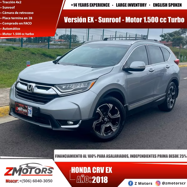 HONDA CRV EX 2018