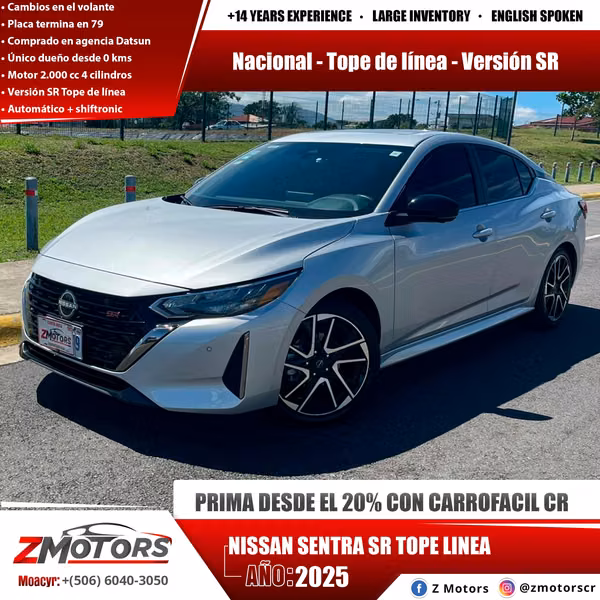 NISSAN SENTRA SR TOPE LINEA 2025