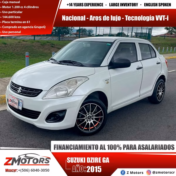 SUZUKI DZIRE GA 2015
