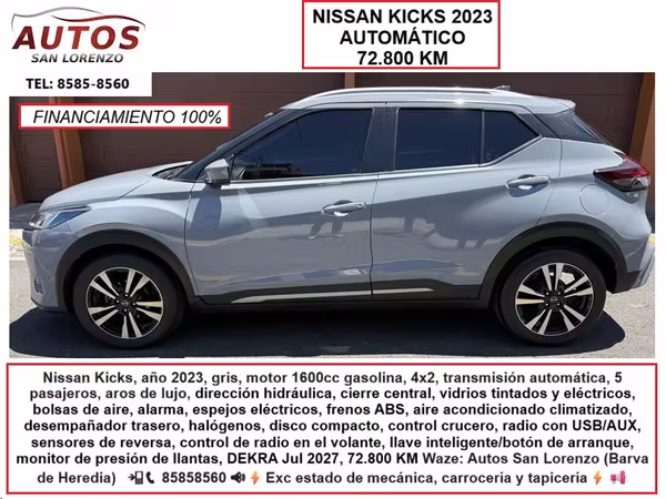 NISSAN KICKS 2023 AUTOMÁTICO