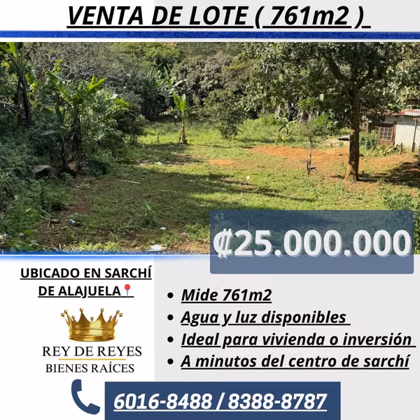 VENTA DE LOTE EN VALVERDE VEGA, SARCHI, ALAJUELA COSTA RICA