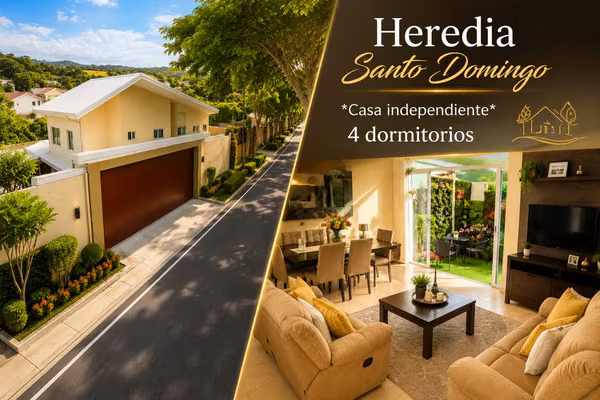 HEREDIA – SANTO DOMINGO | Casa Independiente en Alquiler