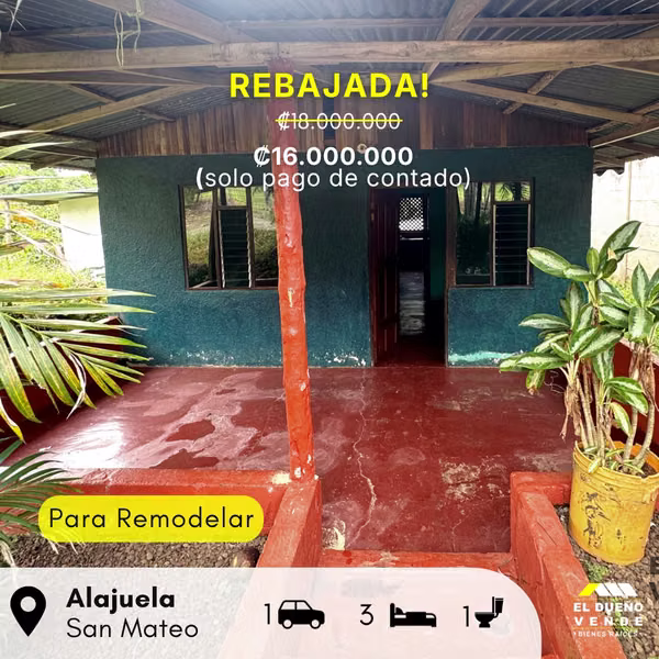 Casa en Venta en Orotina San Mateo, Jesús Maria.