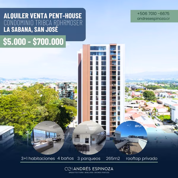 AE ARQUITECTURA | FOR RENT: TRIBCA CONDOMINIUM PENTHOUSE AE 1259