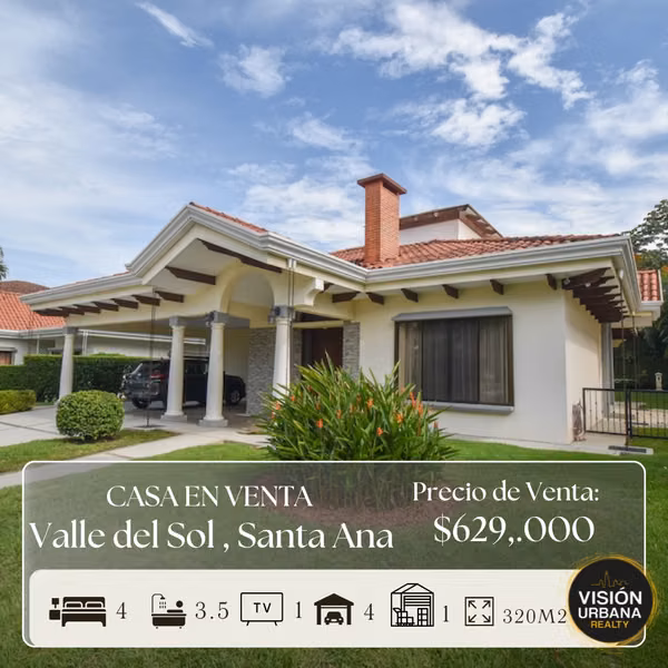 Casa de una Planta de 4 Habitaciones en Valle del Sol