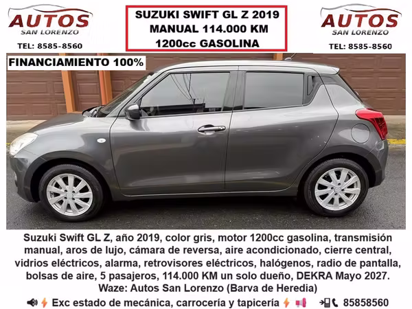 SUZUKI SWIFT GL Z 2019 MANUAL