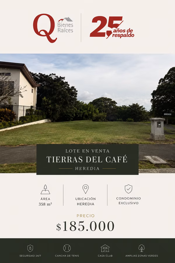 Se Vende Lote en Condominio Tierras del Cafe