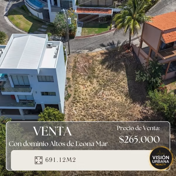 Lote de 691.12m2 en Altos de Leonamar, Punta Leona