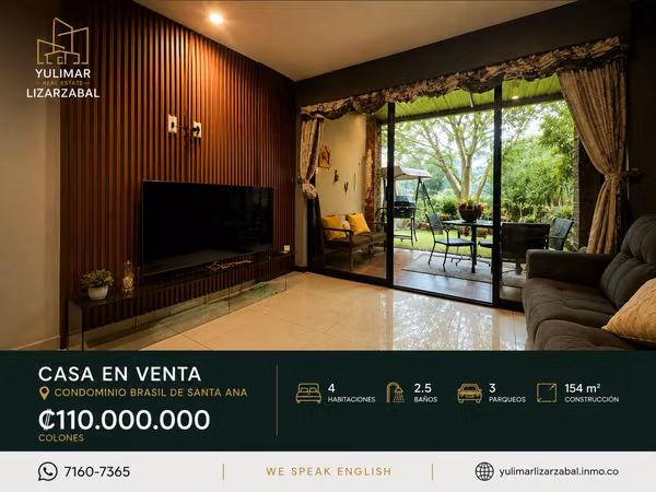 Casa de 4 habitaciones en Venta en Condominio – Brasil de Santa Ana