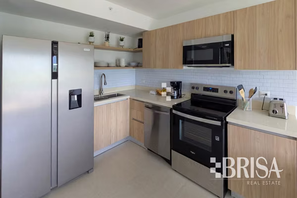 Apartamento 2 habitaciones en Jacó Live, piso alto con vista a la montaña