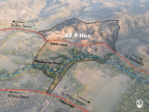 Finca para desarrollar a 6 min de la Playa Junquillal