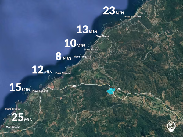 Finca para desarrollar a 6 min de la Playa Junquillal